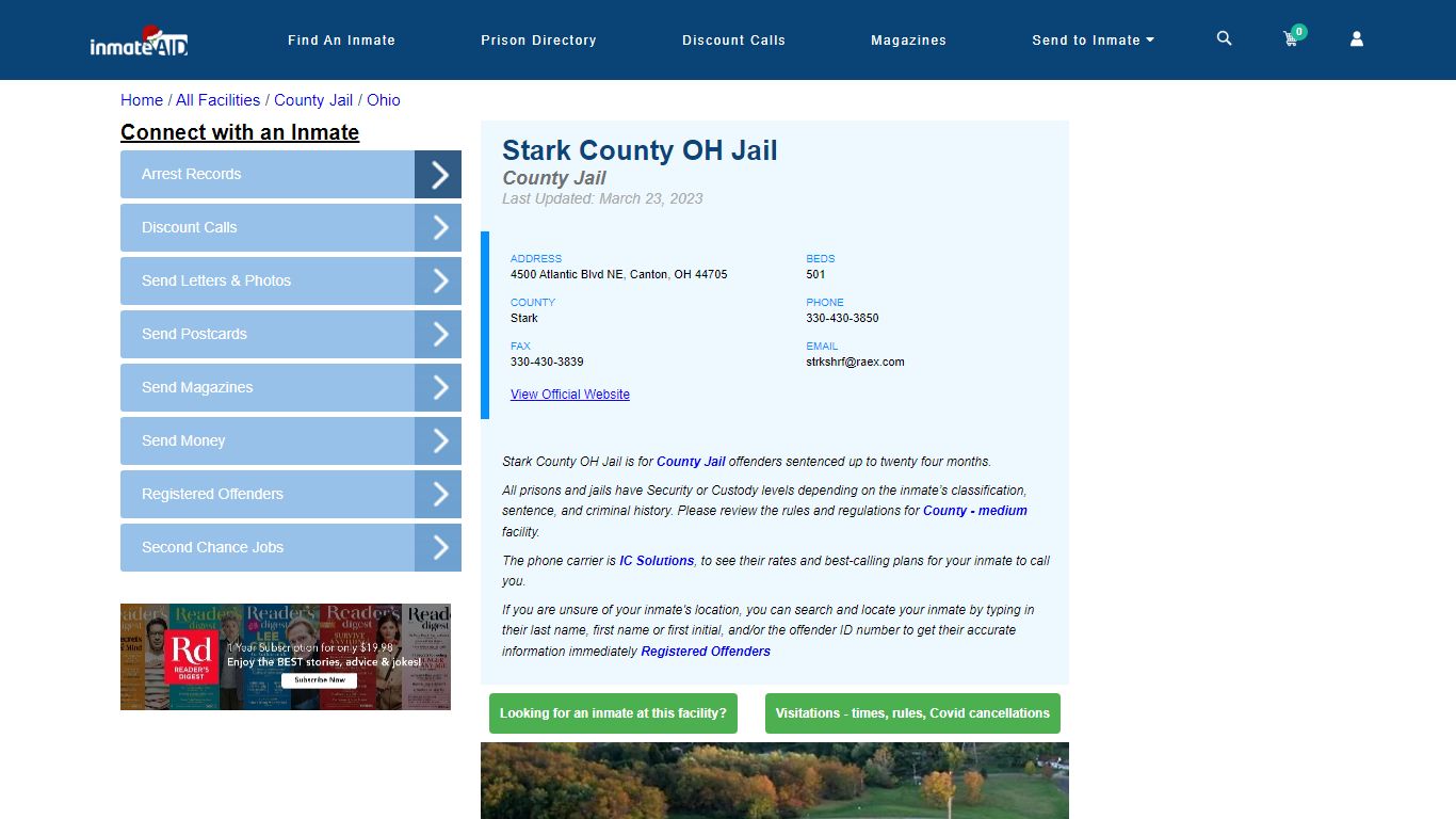 Stark County OH Jail - Inmate Locator - Canton, OH